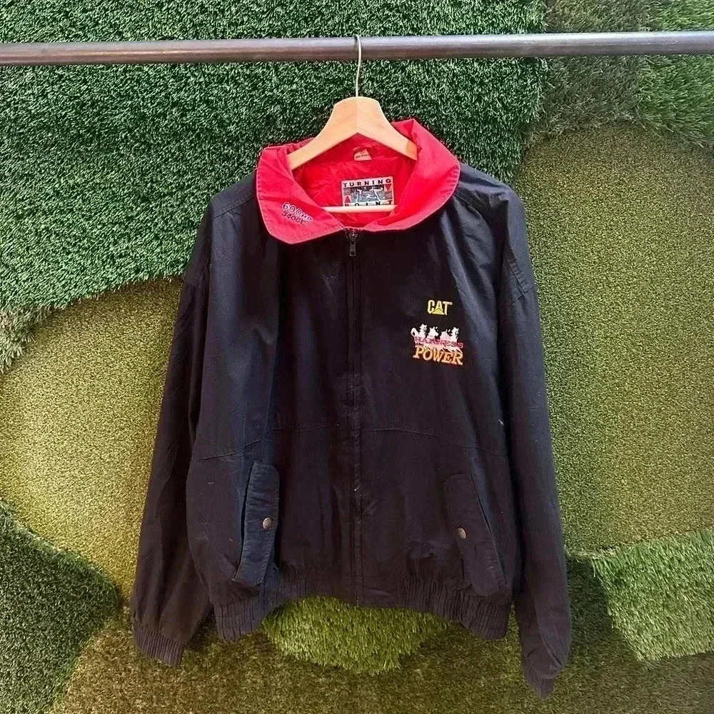 Vintage CAT Harness The Power Zip-up Light Jacket
